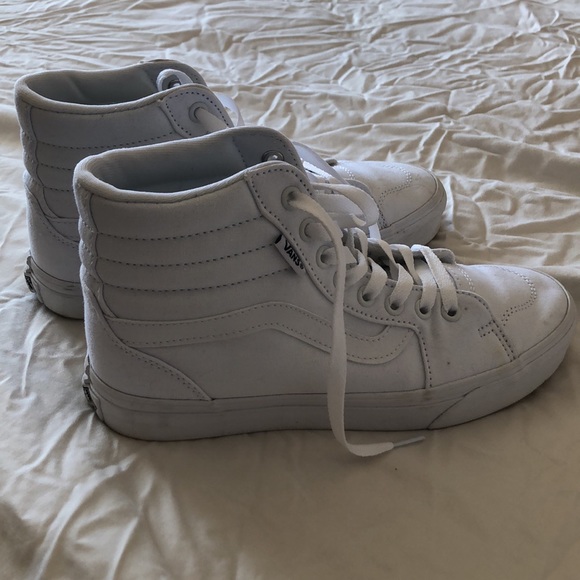 Sold❗️Vans Women’s Size 8 High Tops White - Picture 6 of 12